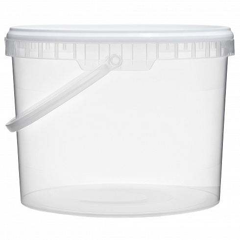 прозрачное ведро 11,3 л пластиковое