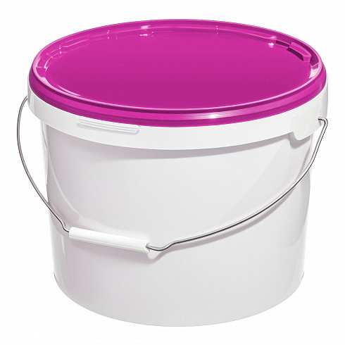 пластиковое ведро jet 125 (13,2 л) с фиолетовой крышкой
