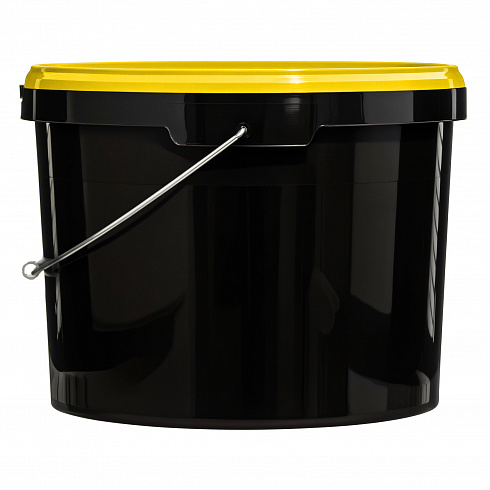 ведро техническое jet 110 (11,3 л) металл. ручка, желтая крышка