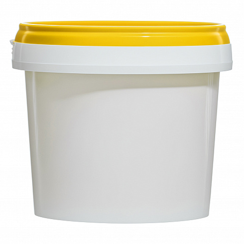 пластиковая банка jetb 365 (0,365 л) с желтой крышкой