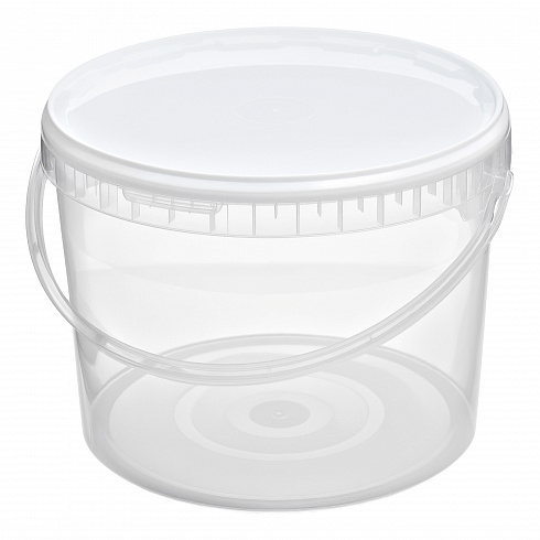 прозрачное ведро 11,3 л пластиковое