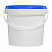 пластиковое ведро jetb 11 (1,1 л) с синей крышкой