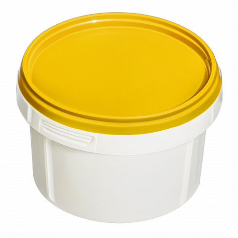 пластиковая банка jetb 280 (0,28 л) с желтой крышкой