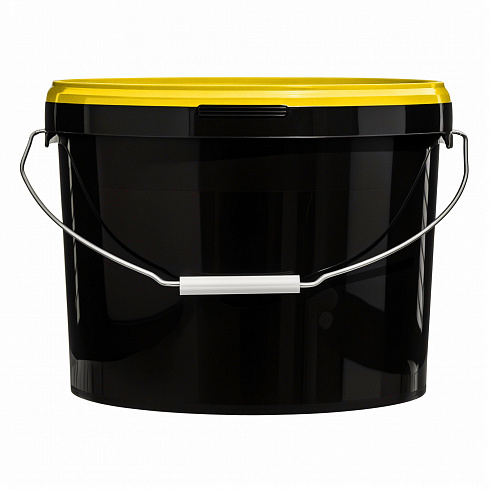 ведро техническое jet 110 (11,3 л) металл. ручка, желтая крышка