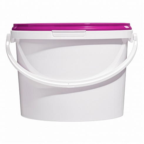 пластиковое ведро jet 23 (2,3 л) с фиолетовой крышкой