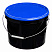 ведро техническое jet 110 (11,3 л) металл. ручка, синяя крышка