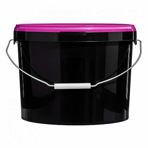 ведро техническое jet 110 (11,3 л) металл. ручка, фиолетовая крышка