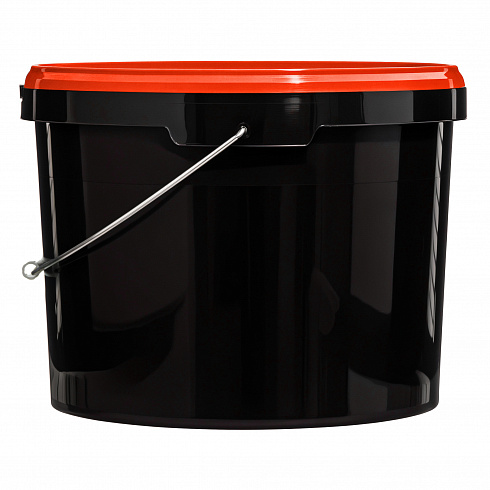 ведро техническое jet 110 (11,3 л) металл. ручка, красная крышка