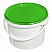 пластиковое ведро jet 30 (3 л) с зеленой крышкой