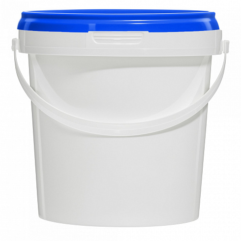 пластиковое ведро jetb 850 (0,85 л) с синей крышкой
