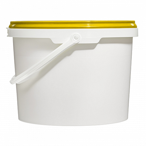 пластиковое ведро jet 23 (2,3 л) с желтой крышкой