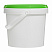 пластиковая банка jetb 860 (0,86 л) с зеленой крышкой