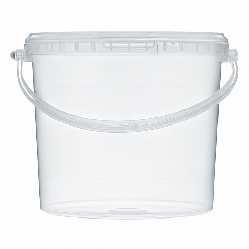 прозрачное ведро 5,7 л пластиковое