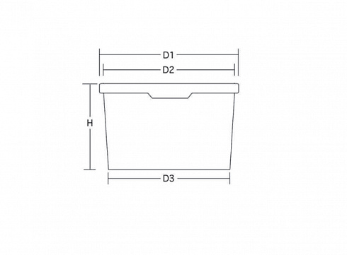 пластиковая банка с крышкой jetb 850 (0,85 л) пищевая (можно изготовить без ручки)