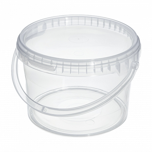 прозрачное ведро 3,0 л пластиковое