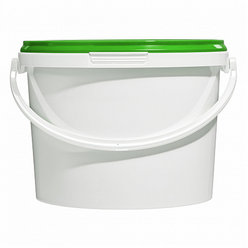 пластиковое ведро jet 30 (3 л) с зеленой крышкой