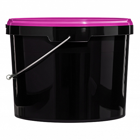 ведро техническое jet 110 (11,3 л) металл. ручка, фиолетовая крышка
