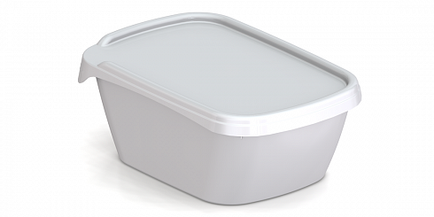 пластиковый контейнер с крышкой под запайку jsp 3360 (0,360 л) пищевой